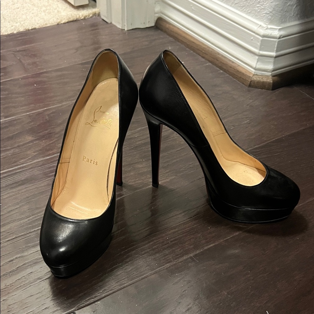 Christian Louboutin Black Platform Heels